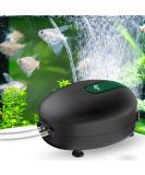 AQQA Ultra Quiet Aquarium Air Pump | 8W Adjustable Oxygen Pump with Double Outlet for 1200L - International Shipping - Buy Online on GoSupps.com
