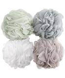 Bath Sponge Shower Loofahs 60g Mesh Pouf Bath Scrunchies Body Wash Puff - Pack of 4 - Buy Online on GoSupps.com
