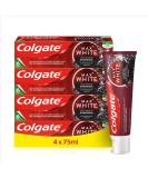Colgate Toothpaste Max White Charcoal 4x75ml - Activated Charcoal Formula for 100% Stain Removal | Fast International Shipping - Buy Online on GoSupps.com