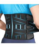 Prestel Lower Back Support Belt for Men and Women - Back Pain Relief Brace with 6 Stays - Breathable & Medicated Design - Dual Adjustable Straps (Size S) - Buy Online on GoSupps.com