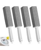 Buy Tzqfroce Pumice Stone Toilet Cleaner - 4 Piece Set for Kitchen Bathroom & Grill | Efficient Cleaning Tool with Handle - Gray & White - Buy Online on GoSupps.com