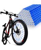 Flintronic Waterproof Bike Spoke Reflectors - 360 Warning Reflective Material Easy Assembly 96 Pieces Compatible with All Spoke Wheels - #3 Blue - Buy Online on GoSupps.com