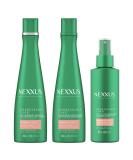 Nexxus Unbreakable Care Shampoo Conditioner and Leave-In Spray 3 Pack For Fine and Thin Hair with Keratin Collagen Biotin (White) 3 Count Regimen Pack - Buy Online on GoSupps.com