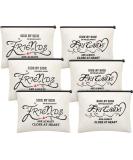 Good Friends Presents Cosmetic Bags - 6 Piece Makeup Set for Women - Portable Toiletry Holders for Makeup Travel - Retirement, Birthday, Anniversary Gift (Classic Style) - Buy Online on GoSupps.com