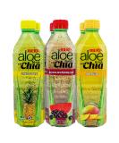 Iberia Aloe Vera Drink with Aloe Pulp and Chia Seeds 16.9 Ounce (Pack of 6) 2 X Watermelon & Acai, 2 x Mango, 2 x Pineapple Variety - Buy Online on GoSupps.com