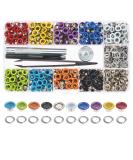 400 Sets Multi-Color Grommets Kit with Installation Tools - 3/16 Inch Metal Eyelets for Crafting, Repair, and Decoration - Buy Online on GoSupps.com