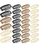 30 Pieces 32 mm 9-teeth Hair Extension Clips Hair Extension Wigs Snap Clips Comb Small Snap Wig Accessories Clips for Women Hair Extensions DIY (Mixed Colors) - Buy Online on GoSupps.com