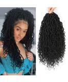24 Inch 8 Packs Goddess Locs Crochet Hair - Natural Looking Bohemian River Goddess Faux Locs for Black Women (1B) - Trendy & Edgy Style - Buy Online on GoSupps.com