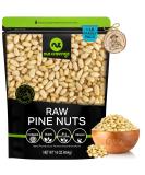 Fresh Raw Pine Nuts Pignolias - Unsalted Shelled Superior Quality (16oz) - Healthy Protein Snack, Keto Friendly, Vegan & Kosher - 1lb Pack - Buy Online on GoSupps.com