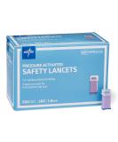 Medline Safety Lancets 28G x 1.8mm 200 Count - Pressure Activation for Easy and Safe Blood Sampling - Buy Online on GoSupps.com