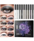 SUMEITANG 9 Color Cool Toned Matte Glitter Liquid Eyeshadow Set - Smokey Eye Makeup with High Pigment, Waterproof Formula - Buy Online on GoSupps.com