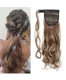 Ponytail Extension - Long Curly Clip-In Hairpiece for Women - Brown/Black/Blonde - 17 Inch - Buy Online on GoSupps.com