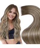 LAAVOO Ombre Blond Tape Extensions - Real Hair Balayage Glue-In 40g 55cm #8/60/8 - 20PCS International Shipping Available - Buy Online on GoSupps.com