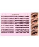 Eyelashes Manga Lashes - DIY Cluster Extensions D Curl & Natural Wispy Styles | Fluffy Individual Eyelash Extensions by LVMixWig L04-Manga - Buy Online on GoSupps.com