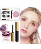 Buy Magnetic Eyelashes - 9 Pairs 3D & 5D Long Lasting Kit with Magnetic Liner & Mirror | Easy to Wear Magnetic Lashes for Stunning Looks - Buy Online on GoSupps.com