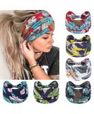 Kavya Women's Headbands UK | Boho Soft Hair Bands for Yoga and Fashion | Elastic Hair Accessories (Elegant) Multi-Colored - Buy Online on GoSupps.com