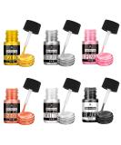 Liquid Edible Glitter - 6 Metallic Colors for Cakes Cupcakes & Baking - Colored Food Coloring for DIY Cookies & Fondant - Buy Online on GoSupps.com