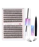 Eyelash Extensions Set - 280pcs Lankiz 20D C Curl 9-15mm Individual Lashes with Adhesive & Remover | Perfect for Beginners - Lash Extension Kit - Buy Online on GoSupps.com