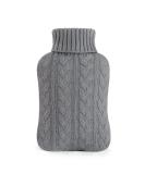 Buy Samply 2L Hot Water Bottle with Soft Knitted Cover - Premium Grey Hot Water Bag for Warmth & Comfort - International Shipping Available - Buy Online on GoSupps.com