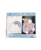 Buy Sterntaler Gift Set Pauline - Velcro Bib & Comforter for 0+ Months | Multicolored 2-Piece Set - Buy Online on GoSupps.com