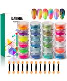 Prreal 24 Color Pigment Nail Powder - Iridescent Glitter & High-Gloss Halo Powder for Stunning 3D Nail Art | International Shipping Available - Buy Online on GoSupps.com