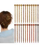 24 Pcs Boho Vintage Wood Hair Sticks Japanese Chinese Hairpin Retro Hair Chopsticks Decorative Different Prints Hair Forks Hanfu Pins Bun Holders for Long Hair Women - Buy Online on GoSupps.com