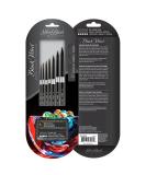 Silver Black Velvet Must Have Rounds Set - 7 Round Brushes in Sizes 0, 2, 4, 6, 8, 10, 12 - Buy Online on GoSupps.com