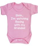 Hippowarehouse Watching Racing with Grandad Baby Vest (Short Sleeve) - Unisex - Buy Online on GoSupps.com