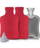 2L Red Heat Bottle Set - Soft Neck & Shoulder Heat Therapy for Kids | Large Bed & Neck Bottles - Buy Online on GoSupps.com