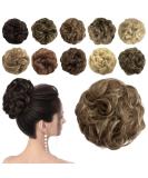 Sofeiyan Hair Part Ties | Wavy Big Chignon Updos for Women | 60g Brown & Blond - Shop Internationally - Buy Online on GoSupps.com
