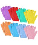 Sibba 8 Pair Exfoliating Gloves for Shower  Natural Loofah Exfoliating Wash Gloves for Body and Face  Dead Skin Remover  Double Sided Microfibre Shower Body Gloves Body Scrubber Bathing Accessories - Buy Online on GoSupps.com