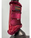 Equipride HORSE BRUSHING BOOTS SPARKLY GLITTER MATERIAL XL to Pony (Full (L) Burgundy) Full (L) Burgundy - Buy Online on GoSupps.com