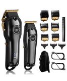 SUPRENT PRO Hair Clippers for Men - Professional Cordless Hair Cutting Kit & Zero Gap T-Blade Trimmer Combo with LED Display - Perfect Men's Gift (Black - Buy Online on GoSupps.com