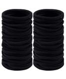 Aigee 120 Pcs Black Hair Ties - Elastic Rubber Bands for Medium to Thick Hair - No Damage Ponytail Holders for Women, Men, and Girls - Ideal for Long Lasting Braids - Buy Online on GoSupps.com