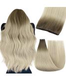 Youngsee Virgin Weft Extensions - Real Hair Balayage Ombre Brown to Blonde | 40cm Genius Weft for Weaving | 25g #9A/10/800 - Buy Online on GoSupps.com
