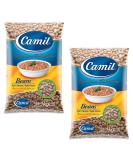 2 x Camil Brazilian Pinto Beans 1Kg | Premium Selection | Frijol Haricots Feijao Carioca | GMO Free | Naturally Gluten Free | Vegan | High Fibre & Protein - Buy Online on GoSupps.com