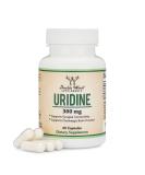 Uridine Monophosphate - Third Party Tested (Choline Enhancer Beginner Nootropic) 300mg Manufactured in USA by Double Wood Supplements (60 Capsules) 60 Count (Pack of 1) - Buy Online on GoSupps.com