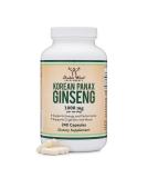 Korean Red Panax Ginseng 1000mg (4 Month Supply) 240 Capsules - Mood, Cognitive Function, Energy Support by Double Wood - Buy Online on GoSupps.com