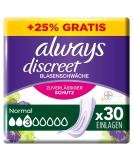 Always Discreet Incontinence Pads for Women - Normal 30 Pack | All-round Protection & Incredible Discretion - Buy Online on GoSupps.com