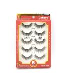 Laflare 3D Cashmere False Eyelashes Multipack - Ultra Soft and Luxurious 5 Pairs Value Pack (109X5P) - Cruelty-Free and Reusable Glam Fake Eyelashes - Buy Online on GoSupps.com