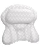 Sierra Concepts Spa Bath Pillow - Luxury Ergonomic Support for Neck, Head, and Shoulders - 3D Mesh Design with Strong Grip Suction Cups for Ultimate Relaxation in the Tub - Buy Online on GoSupps.com