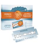 Merkur Stainless Steel Super Platinum Razor Blades (100 Pack) - Double-Sided Rustproof Ideal for Wet Shaving - Made in Germany - Buy Online on GoSupps.com