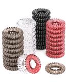 JIRIS Spiral Hair Ties for Women and Girls - No Crease, Waterproof, Elastic Coil Hair Ties - Colorful Ponytail Holder - Buy Online on GoSupps.com