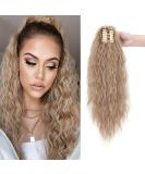 Claw Ponytail Hair Extension - Real Hair 60 cm Light Brown & Ash Brown Mix for Women - Buy Online on GoSupps.com