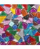200g Mixed Color Shine Crystal Mosaic Tiles - Bulk Assorted Glitter Pieces for DIY Crafts and Home Decor - Buy Online on GoSupps.com