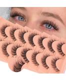 Goddvenus 14mm CC Curl Russian Strip Lashes - Natural Wispy Fluffy False Eyelashes - Buy Online on GoSupps.com