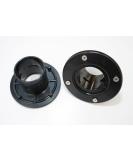 Osaga ABS Tank/Foil/Container Feedthrough with Counter Flange | 50 mm | Black | International Shipping Available - Buy Online on GoSupps.com