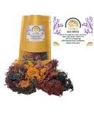 Wildcrafted Mixed Color Sea Moss 8oz - 100% Natural Irish Moss from St. Lucia | Mineral-Rich Superfood | Sun-Dried Moss | NO Preservatives or Chemicals - Buy Online on GoSupps.com