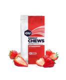 GU Energy Chews, Strawberry Energy Gummies with Electrolytes, 12 Bags (24 Servings Total) - Buy Online on GoSupps.com