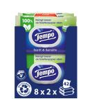 Tempo Moist Toilet Towels - Gentle & Sensitive - Megapack (16 Packs of 42) with Aloe Vera - Dermatologically Tested & pH-Skin-Neutral - International Shipping Available - Buy Online on GoSupps.com